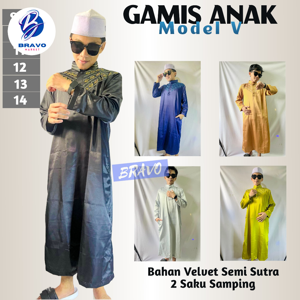 GAMIS ANAK MOTIF bahan Velvet semi Sutra
