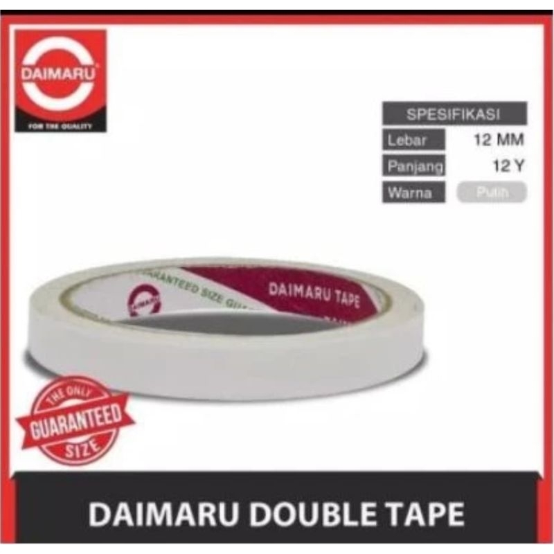 

Double Tape DAIMARU ½ inch 12mmx12yard