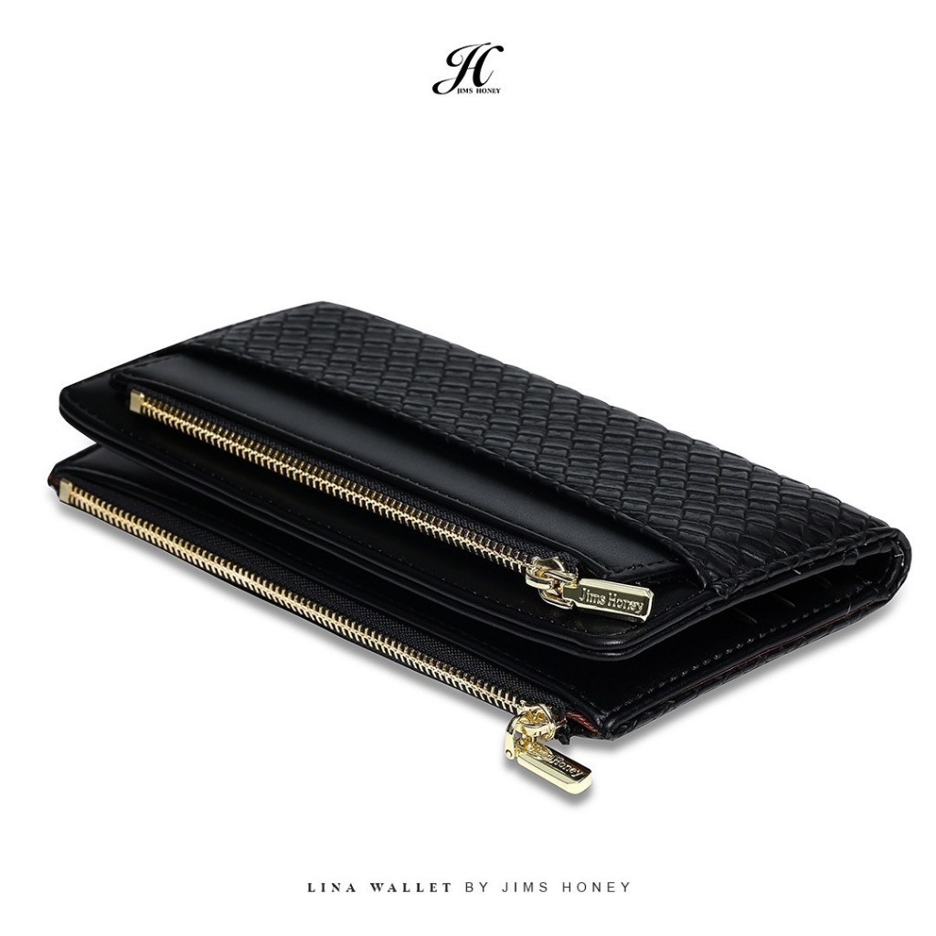 JIMS HONEY LINA WALLET Dompet Lipat Panjang Wanita Cewek Fashion Jimshoney Casual Terbaru