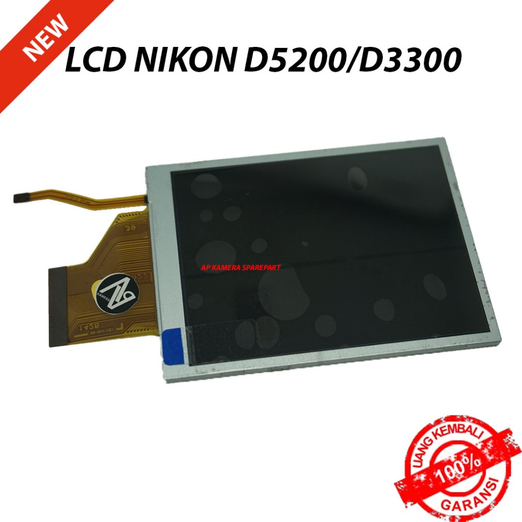 LCD NIKON D3300 D5200 BARU WITH BACKLIGHT LAYAR