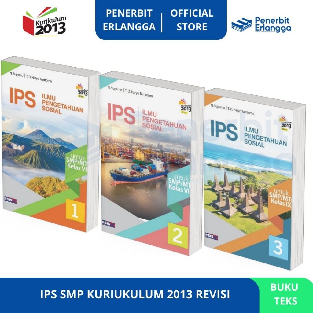 [Erlangga Official] Ips Smp Kelas 7 8 9 Kurikulum 2013 Revisi