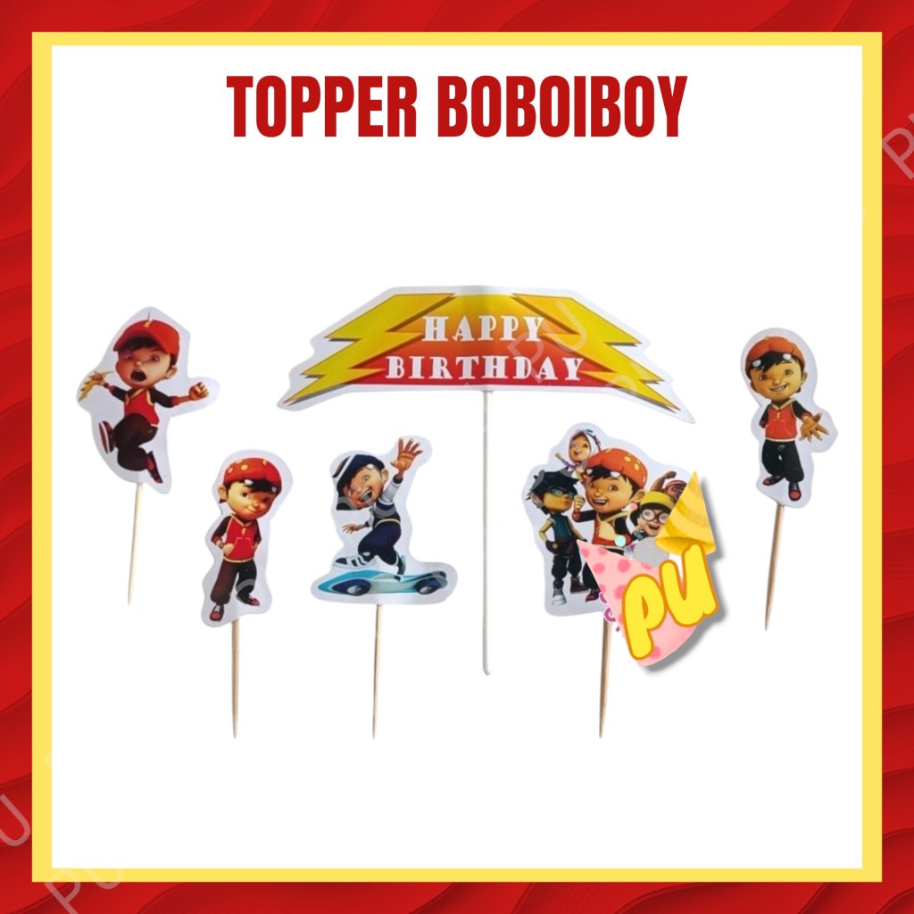 Topper BOBOIBOY / Topper Kue Boboiboy