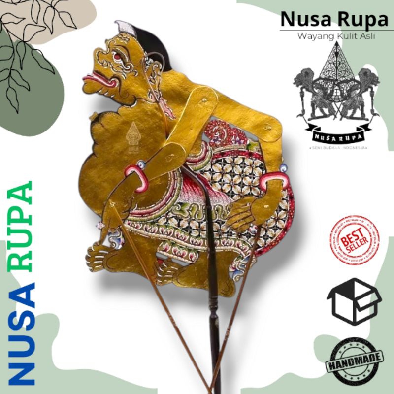 Wayang Kulit Kidangan Super Halus - Wayang Tokoh Semar 30cm