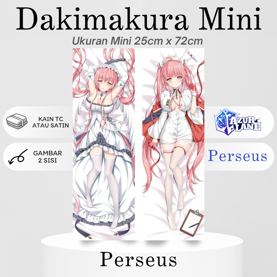 DAKIMAKURA MINI PERSEUS AZUR LANE Bantal Anime Waifu Mini PERSEUS Azur Lane
