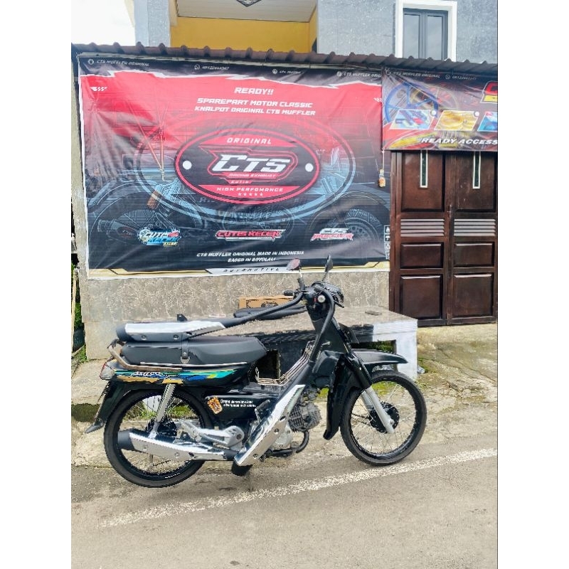 KNALPOT SUPRA FI CTS MUFFLER BISA PASANG DI ASTREA GREND LEGENDA DLL