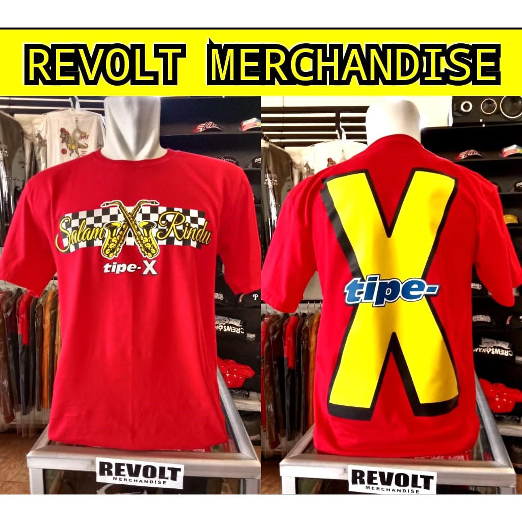 kaos TIPE-X (salam rindu), T-shirt TIPE-X, kaos band SKA, kaos band tipe-x