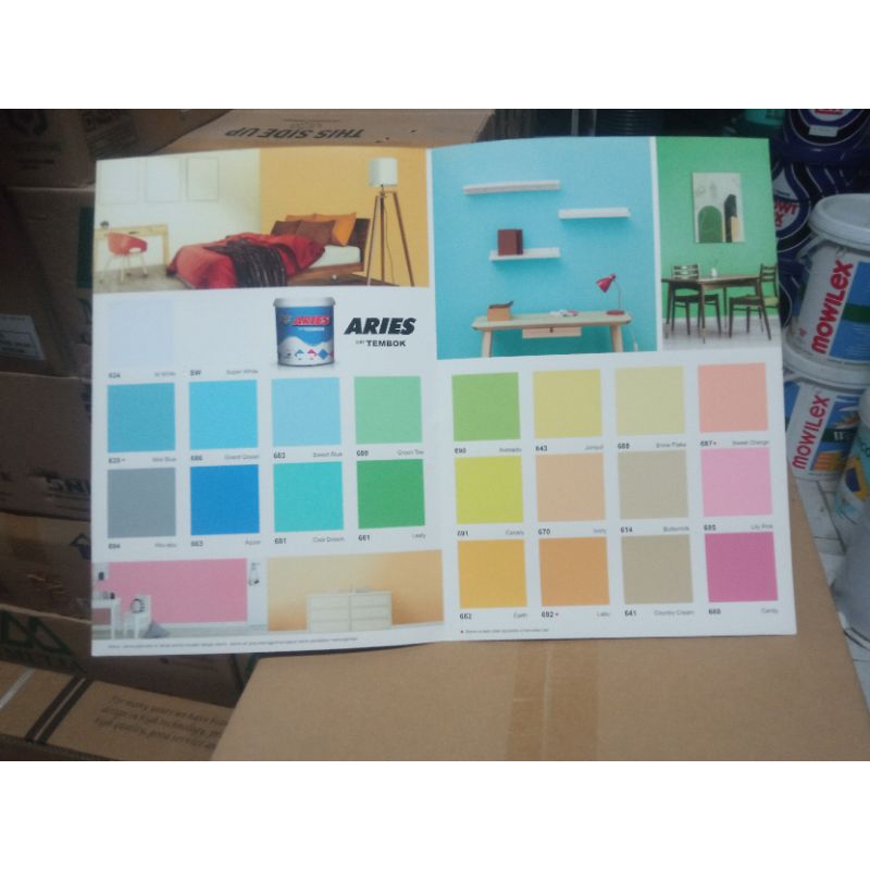 Katalog warna cat tembok Aries