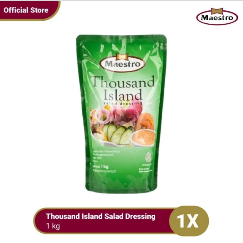 

FREE PACKING- Maestro Thousand Island Salad Dressing 1kg/ Mayonaise Thousand island Maestro