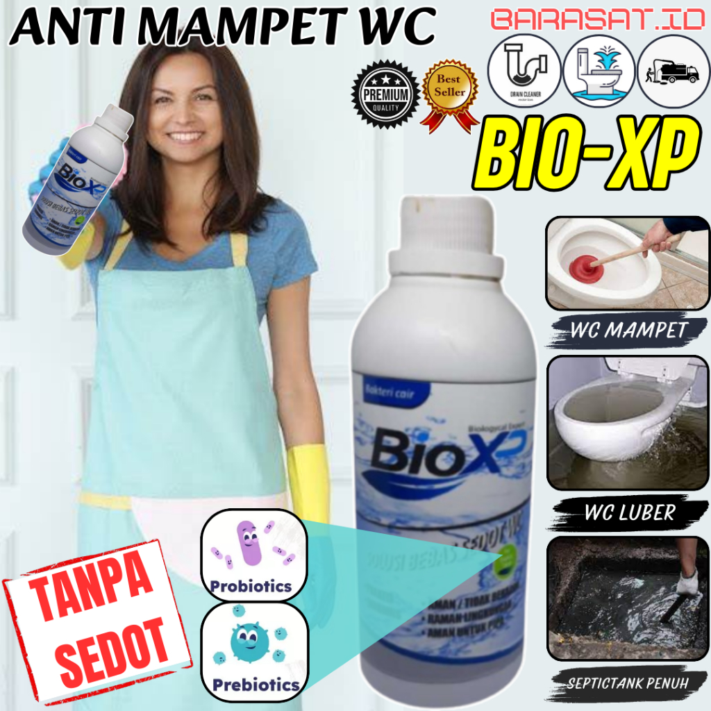 Cairan Anti Mampet Septictank WC Tersumbat Mampet BIo XP Pengurai Limbah Organik Tanpa Sedot