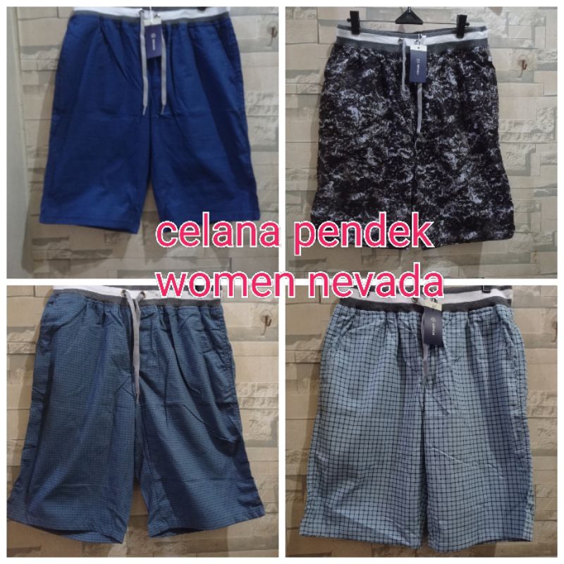 celana pendek woven nevada dewasa motif pria