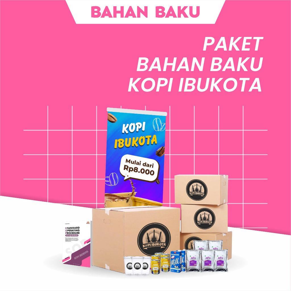 

Paket Bahan Baku Minuman Kopi Keliling Kopi Ibukota