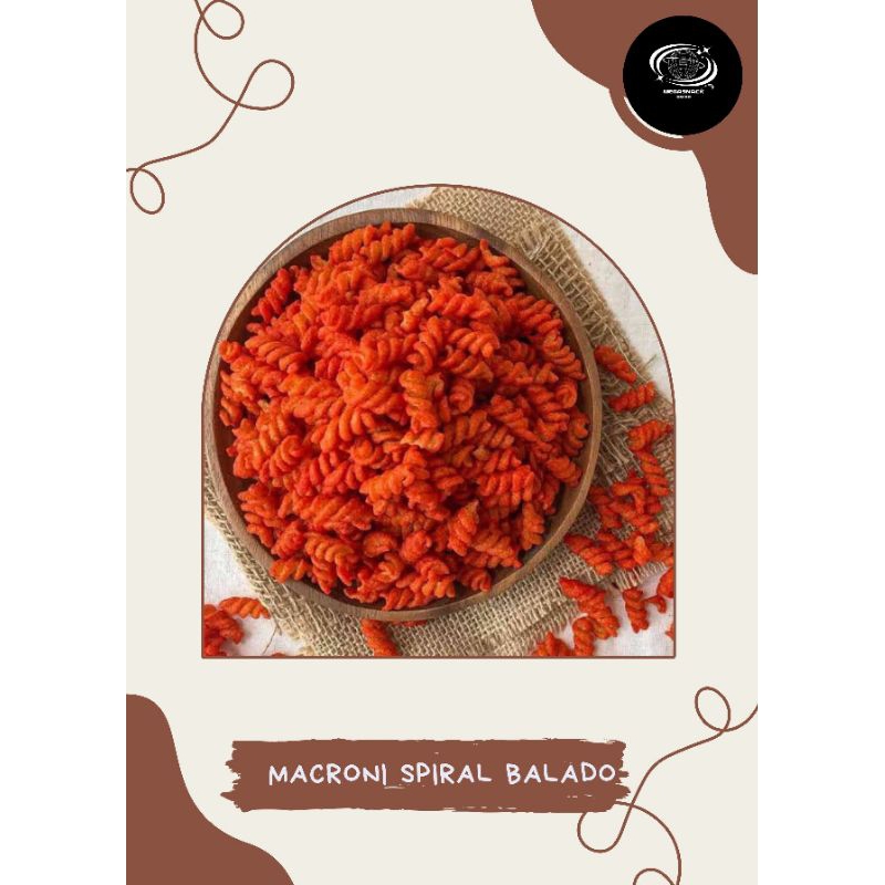

macroni spiral | | macroni ulir | macroni pedas manis|