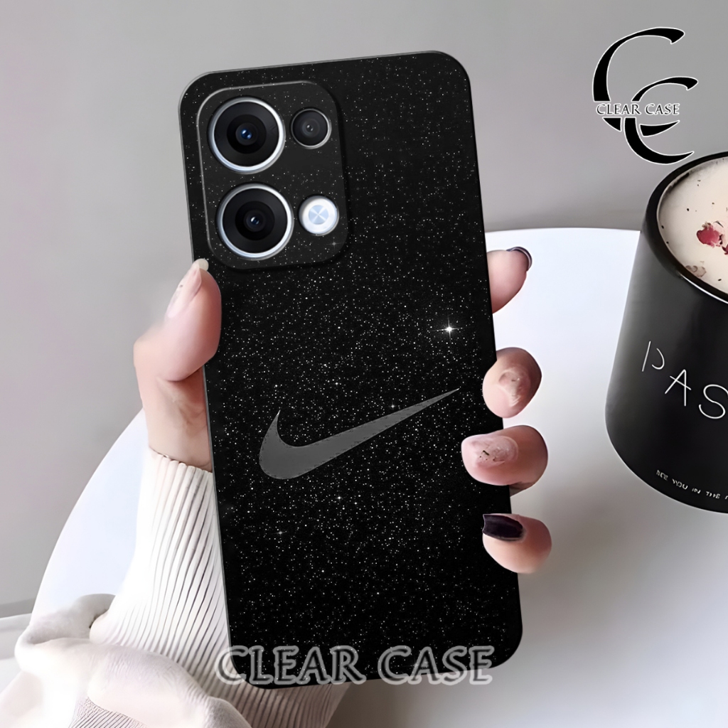 Softcase OPPO RENO 13 5GTerbaru 2025 Bahan full Karet Hotam Lentur Case Fusion Motif NIke Oppo Reno 
