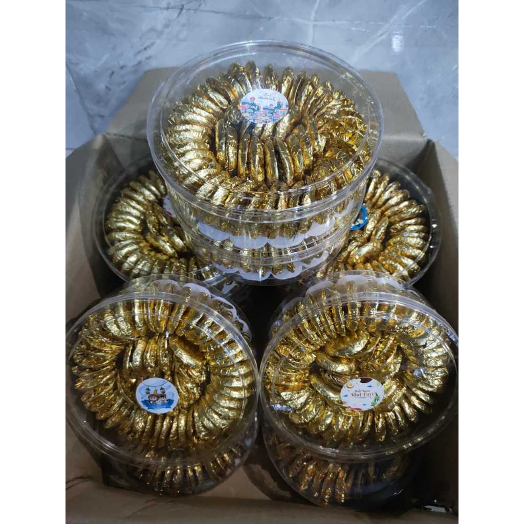 

Coklat Koin Toples / Coklat Koin Emas Golden Roundies Repack 50pcs