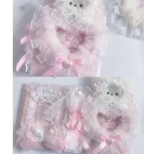 BINDER KOLBUK DECO RIBBON AESTHETIC PINK COLLBOOK KOLEKSI BOOK BINDER PHOTOCARD KPOP (MADE IN PHILIP
