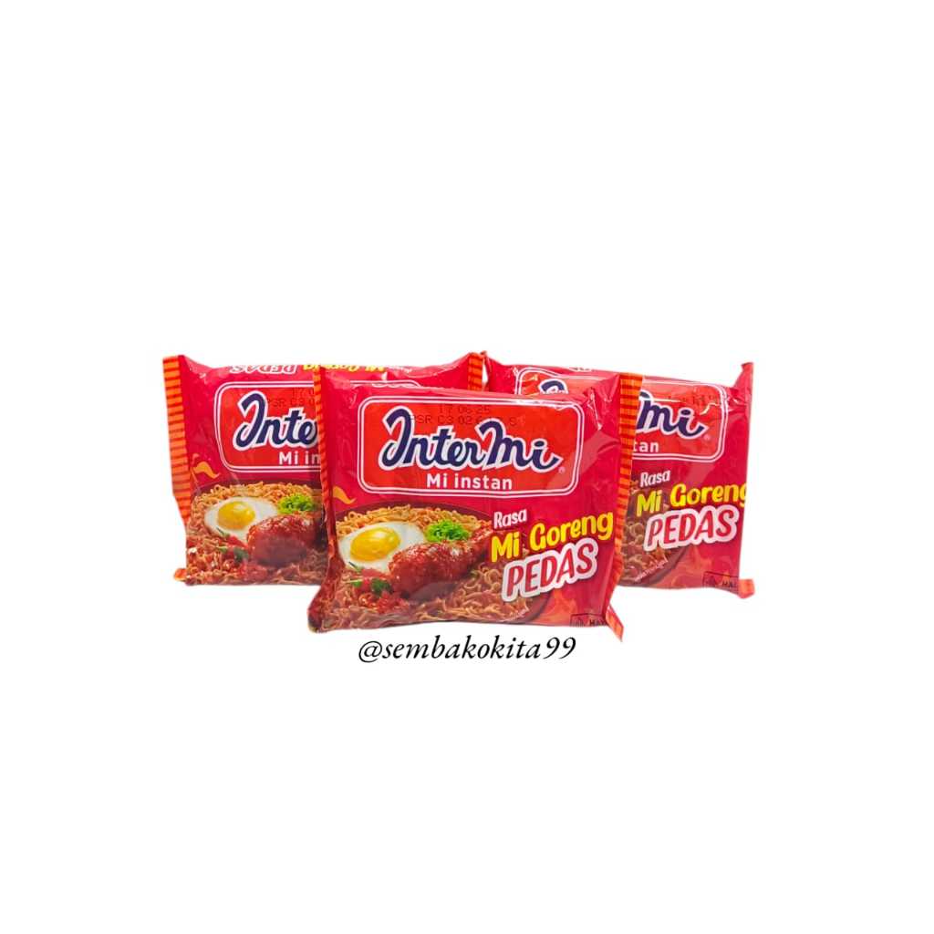 

INTERMIE Mie Instan Goreng Pedas || 60gr 1pcs