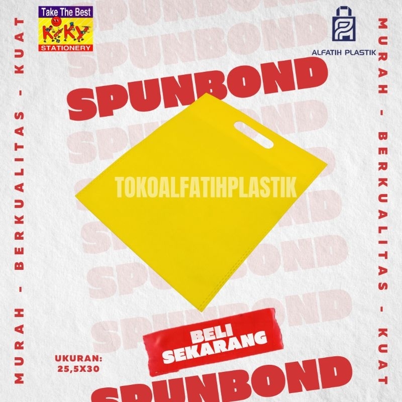 

tas spundbond tali kecil Kiky ukuran 25,5x30 per pack isi 12pcs