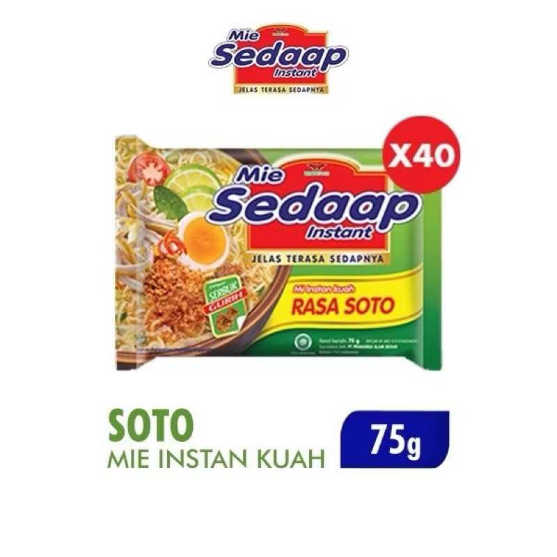 

MIE INSTAN SEDAAP SOTO 75g