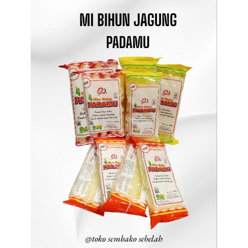 

Mie Bihun Jagung Padamu || Merah 320gr || Kuning 160gr || Oren 60gr