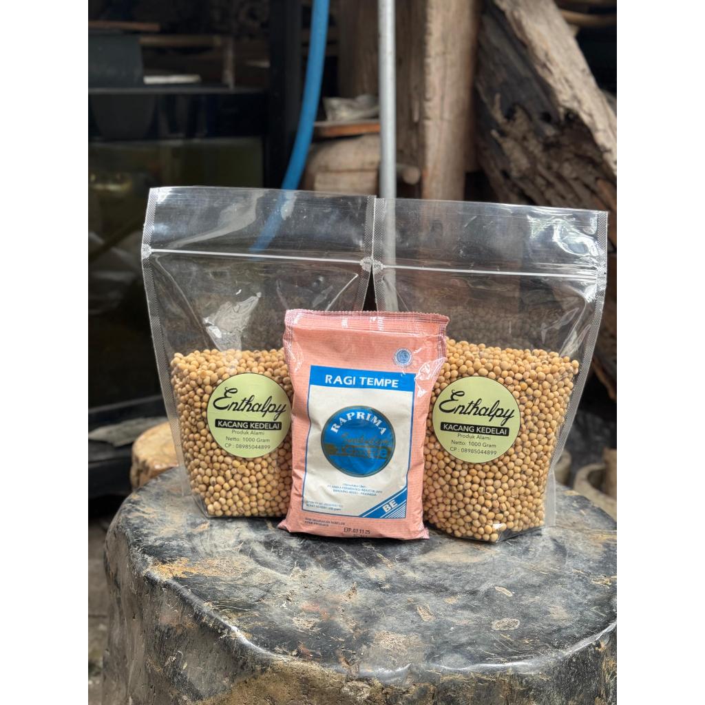 

PAKET BAHAN TEMPE / KACANG KEDELAI 2 KG + RAGI 500 GRAM
