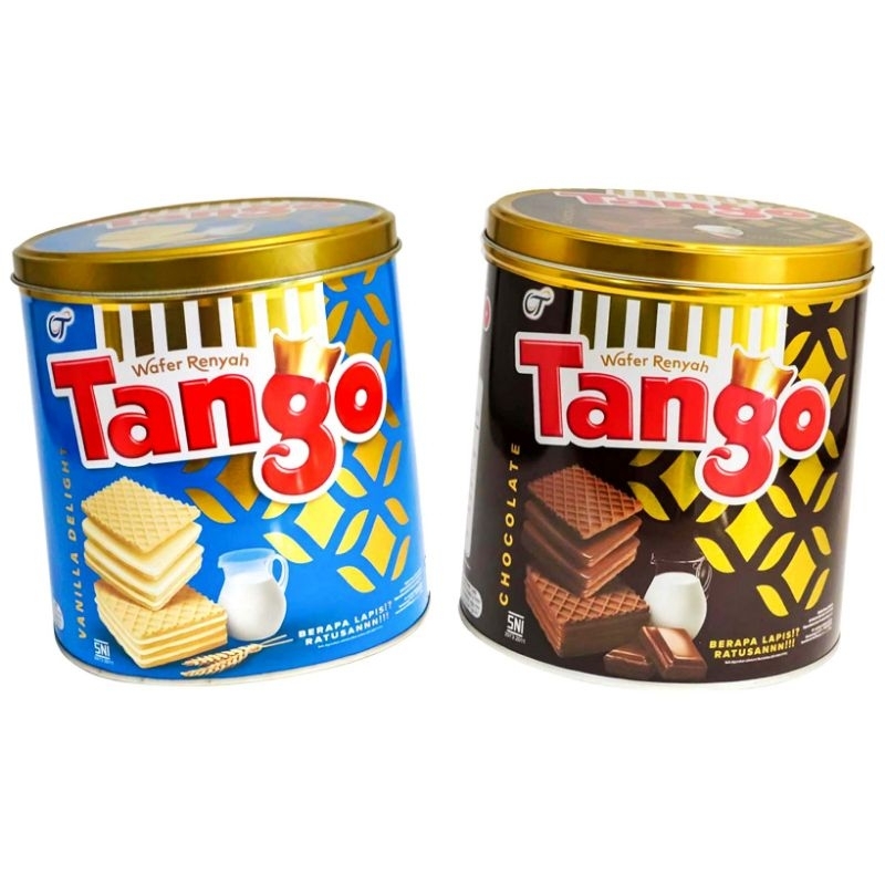 

WAFER TANGO COKLAT TENGGO KALENG 240GR BISKUIT LEBARAN