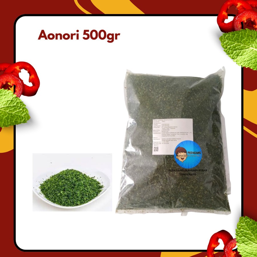 

Aonori 500gr / Rumput Laut Bubuk Kasar / Seaweed Flakes Ao Nori 500 gram