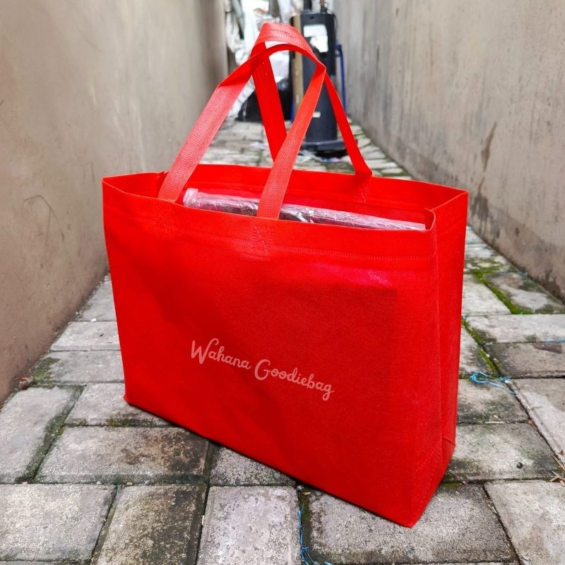 

Isi 12pcs Tas Spundbond Box 30x40x14 Goodie Bag HBPA