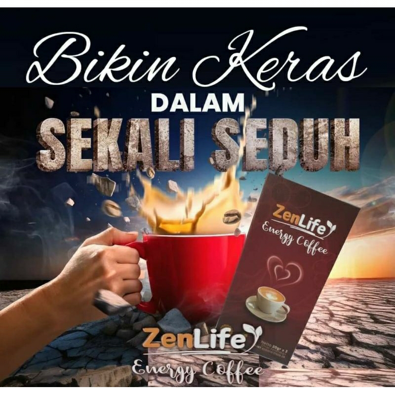 

Zenlife Energy Coffee / Kopi Zenlife isi 5 sachet