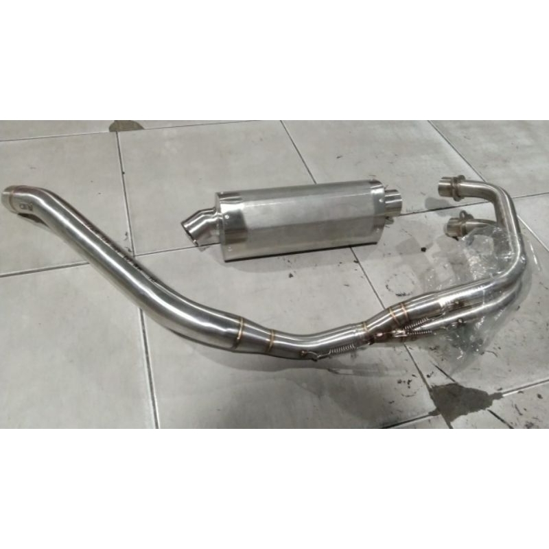 knalpot racing ninja 250cc dan mt 250 cc