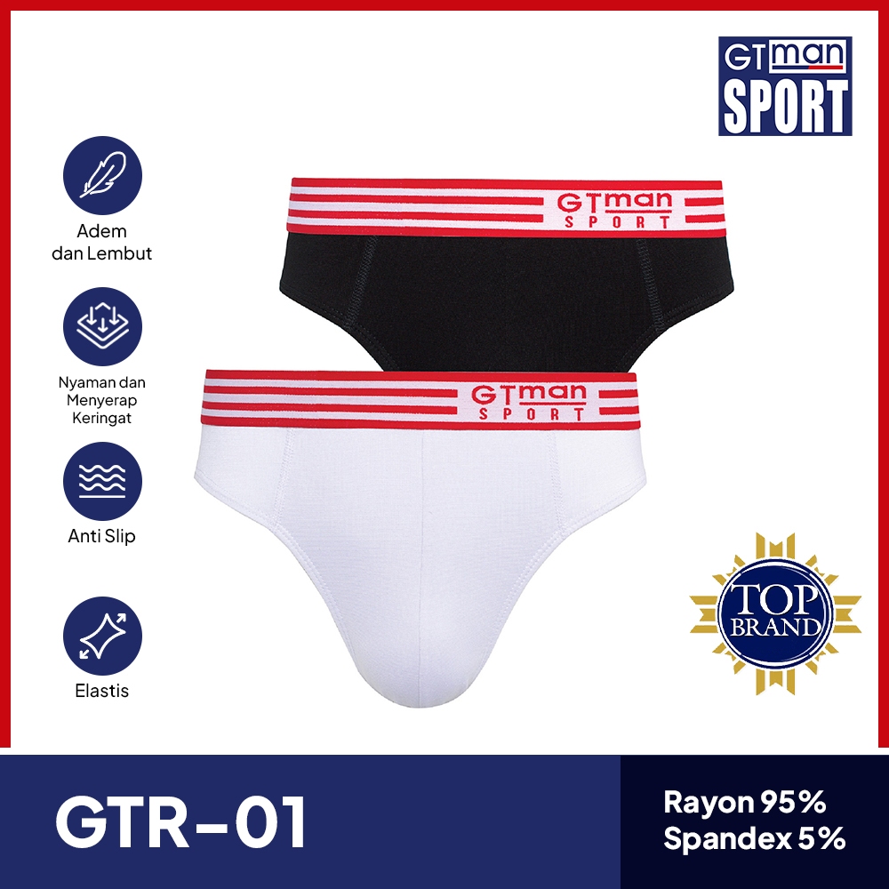 GT Sport Celana Dalam Pria GT MAN GTR-01 Isi 2 Pcs - Briefs Men Underwear