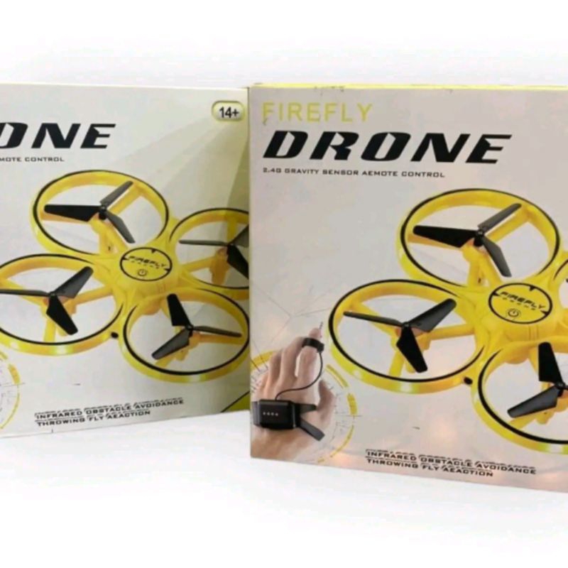 Mainan drone mini RC Remote control sensor jari rechargeable