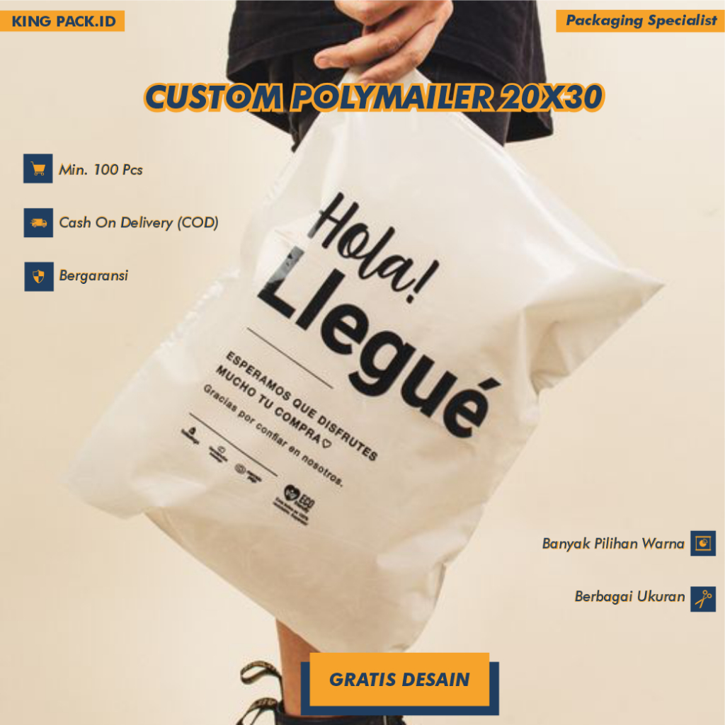 

Plastik Polymailer Tebal Lentur 20x30 OLSHOP LDPE ISI 100 PCS Lentur Tidak Mudah Sobek Ada Lem Perekat