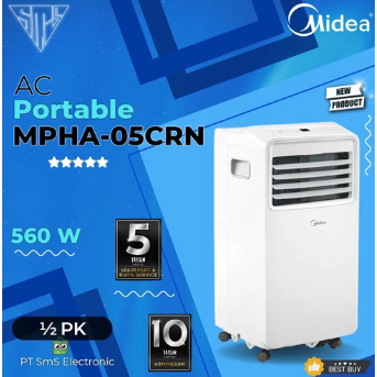 AC Portable  midea 1/2 pk MPHA-05CRN7 AC 0,5 pk Pendingin Ruangan