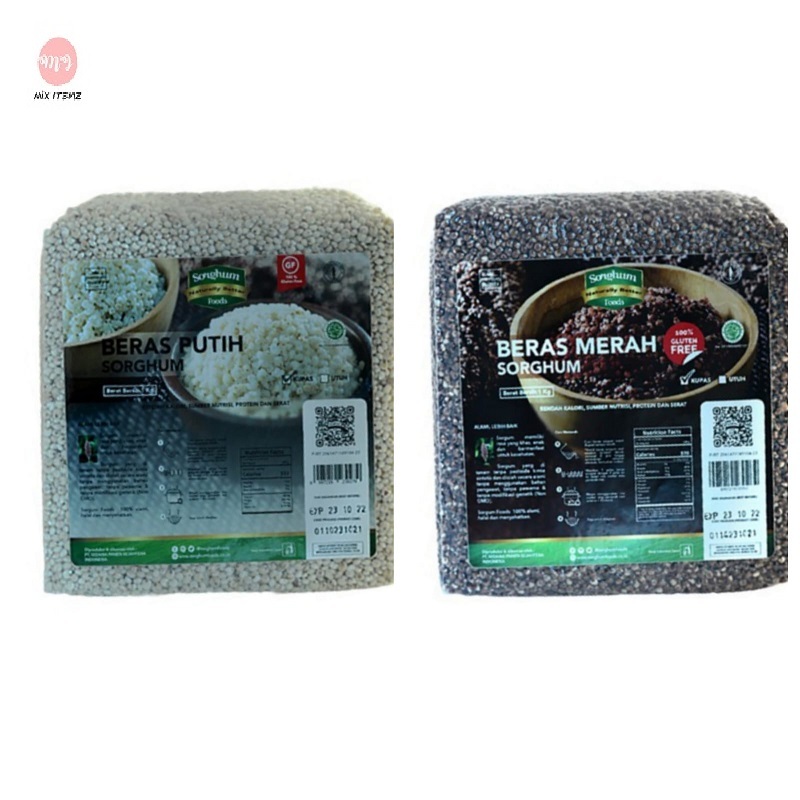 

BERAS SORGUM KUPAS 1 KG KEMASAN VAKUM SORGHUM GOODS