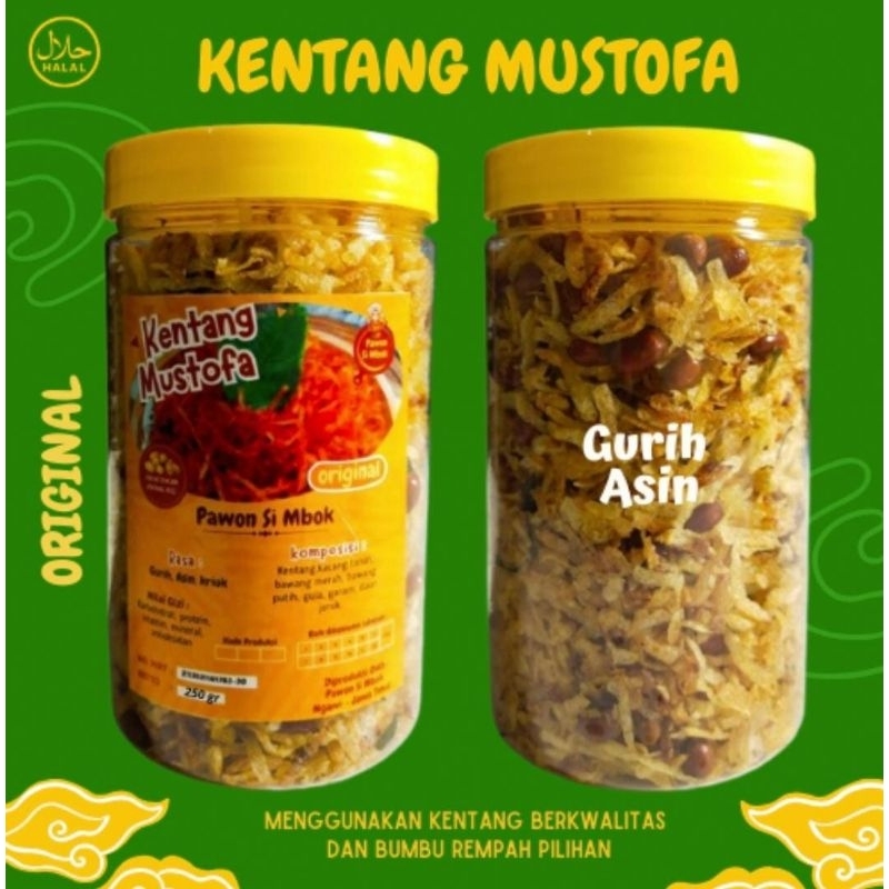 

250 gram Kentang Mustofa Pawon Si Mbok / Kentang Mustofa Toples / Kentang Mustofa Pedas / Kentang Mustofa Asin Gurih