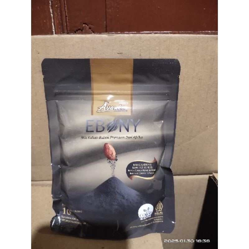 

Ebony coklat bubuk hitam 100gram
