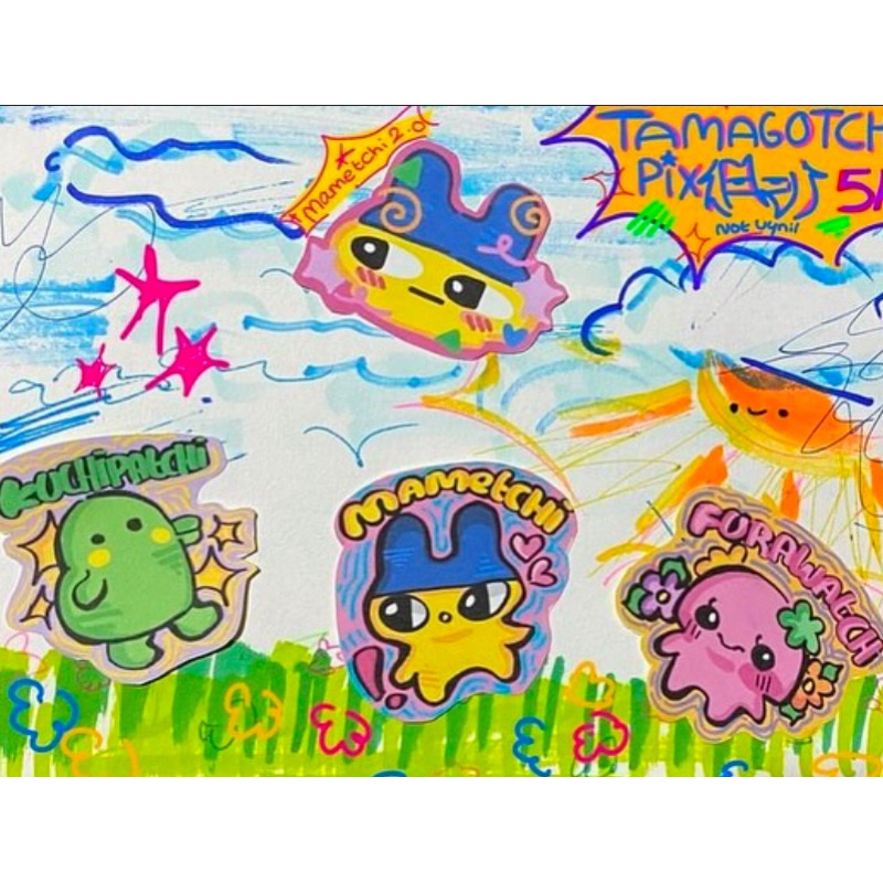

★ Tamagotchi stickers ★ (PAPER STICKERS)