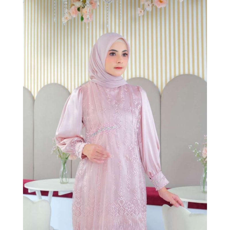 Dress Kondangan / Gamis / Baju Lebaran / Tille / Dress Melayu