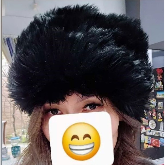 Topi Bulu Rusia Winter Hat Wanita Pria Kupluk Musim Dingin Tebal Hangat Korean Style