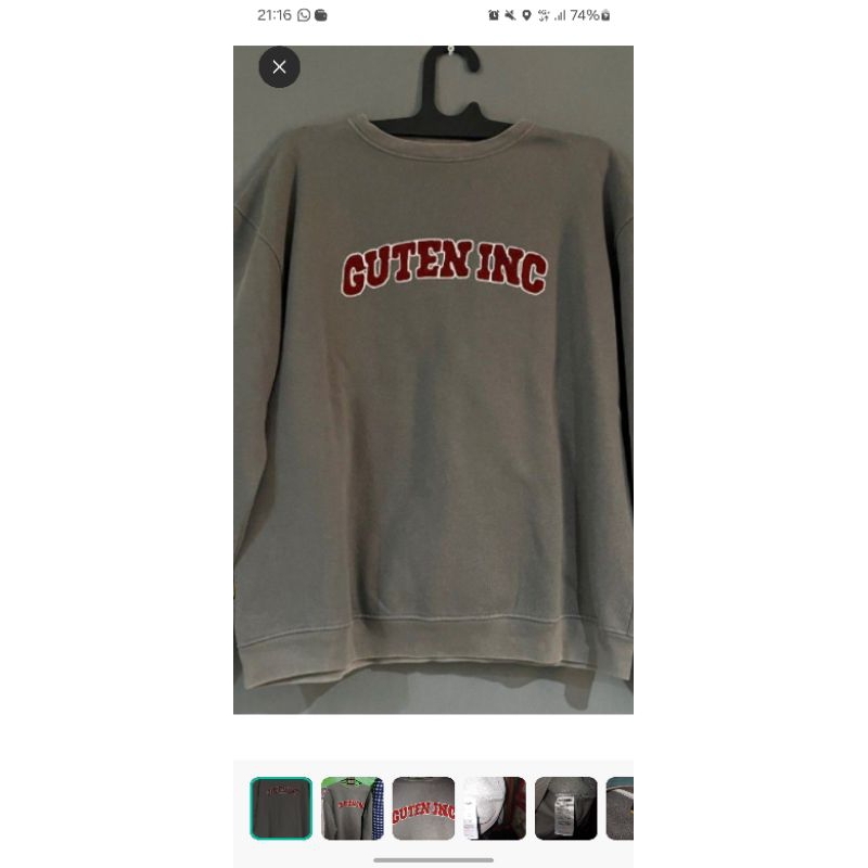 Hoodie Guten Inc Grey