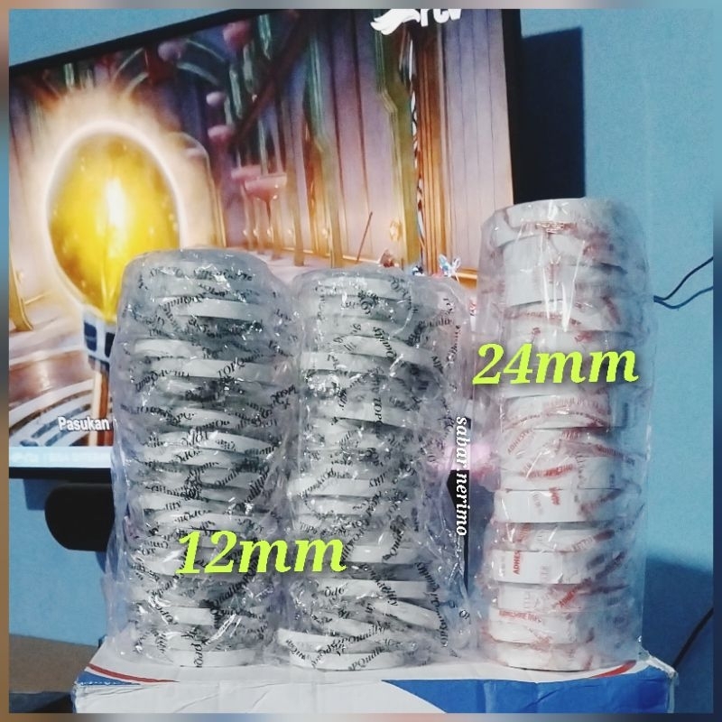 

DOUBLE TAPE grosir bolak balik 12mm dan 24mm super murah kualitas mewah
