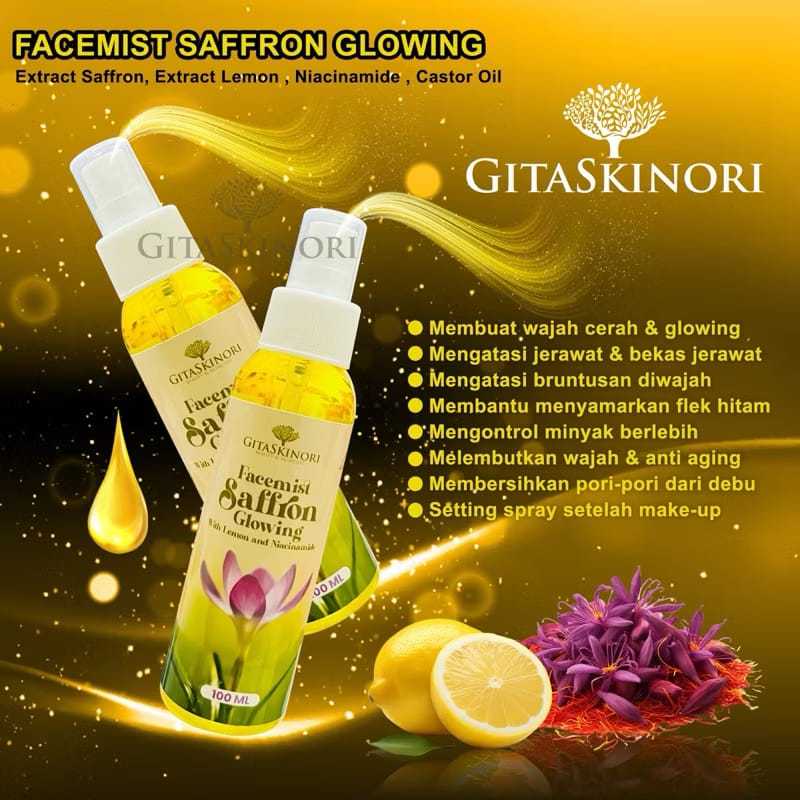 BPOM Face Mist Saffron with Niacinamide by GITASKINORI - Saffron Face Mist