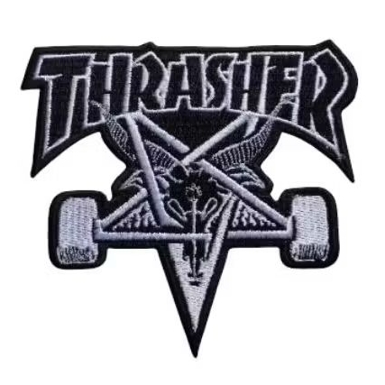 THRASHER "SKATEGOAT" BLACK (Iron patch)