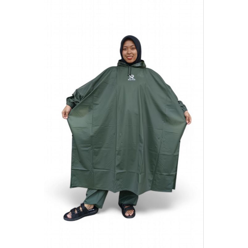 BEST SELLER JAS HUJAN MOTOR PONCO 2 KEPALA ( ATASAN SAJA) DOBEL PONCO 2IN1 JUMBO PVC, JAS HUJAN