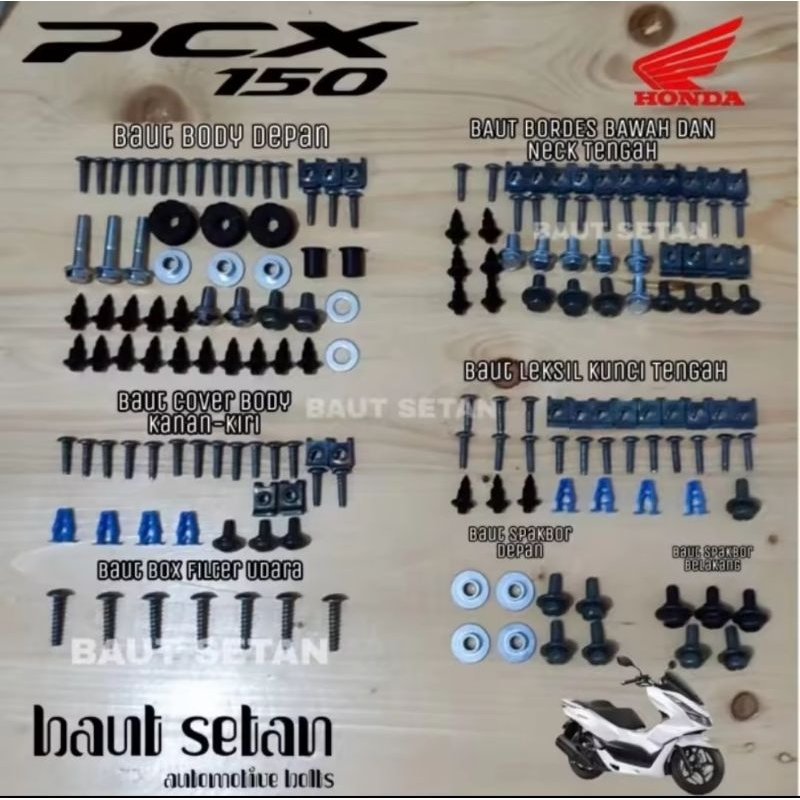 Baut full body Honda PCX 150/Baut fullset body PCX/Baut PCX Baut full body Honda PCX 150/Baut fullse