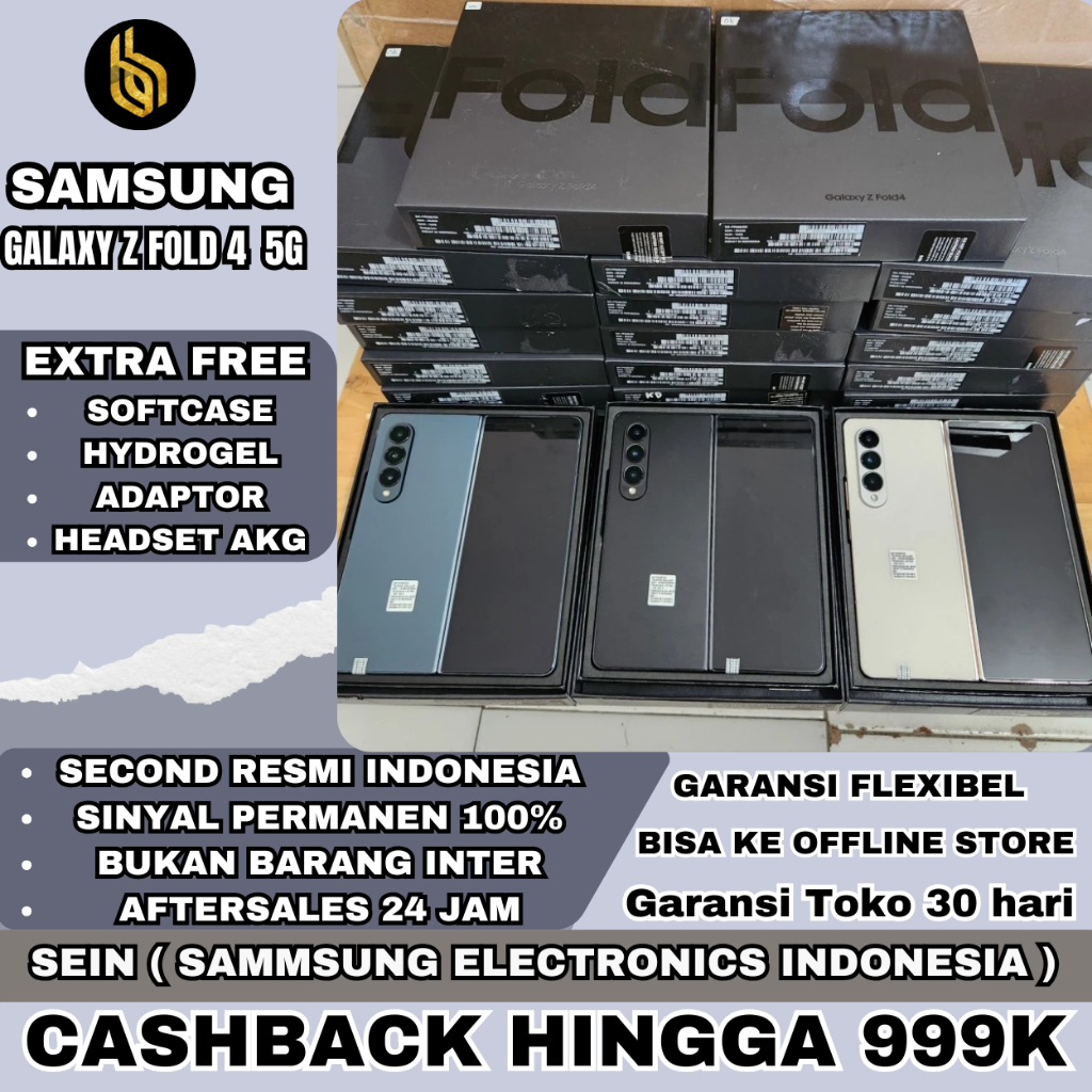 SEIN Samsung Galaxy Z Fold 4 5G 1TB 512GB 256GB | Fold 3 | Z Flip 3 8/128GB Second Fullset Original