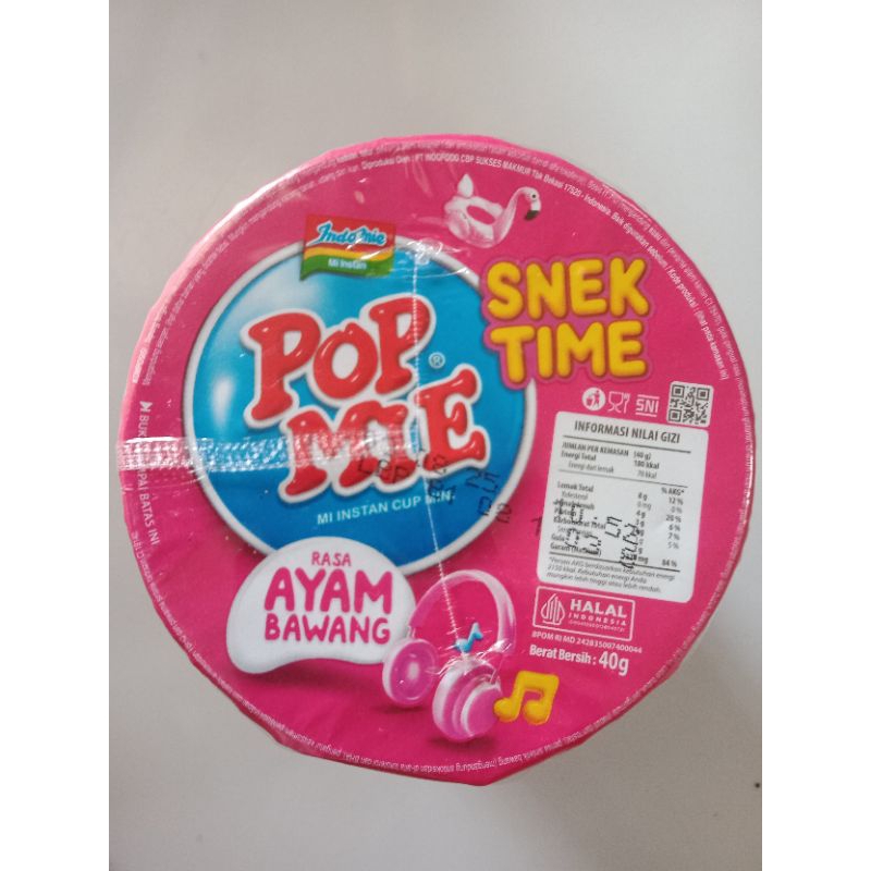 

Pop Mie Snek Time Rasa Ayam Bawang 40gr