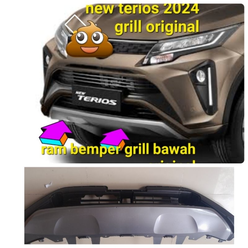 ram bemper terios grill bawah original