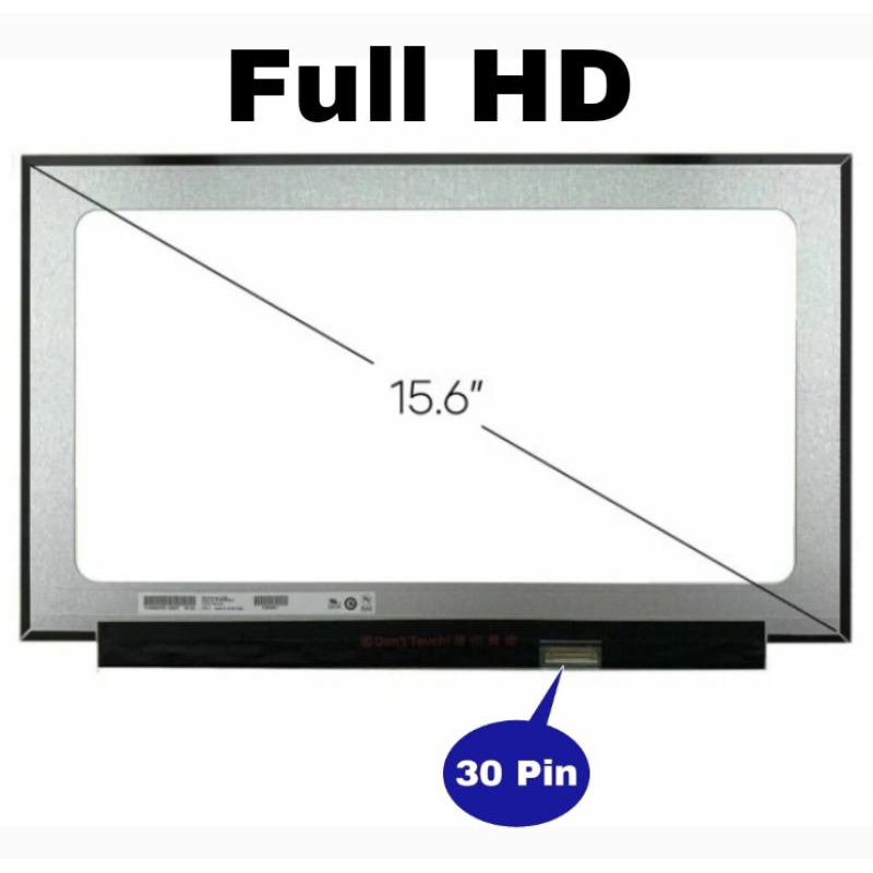 Layar LED LCD Laptop HP Pavilion Gaming Model 15-cx0216TX Full HD