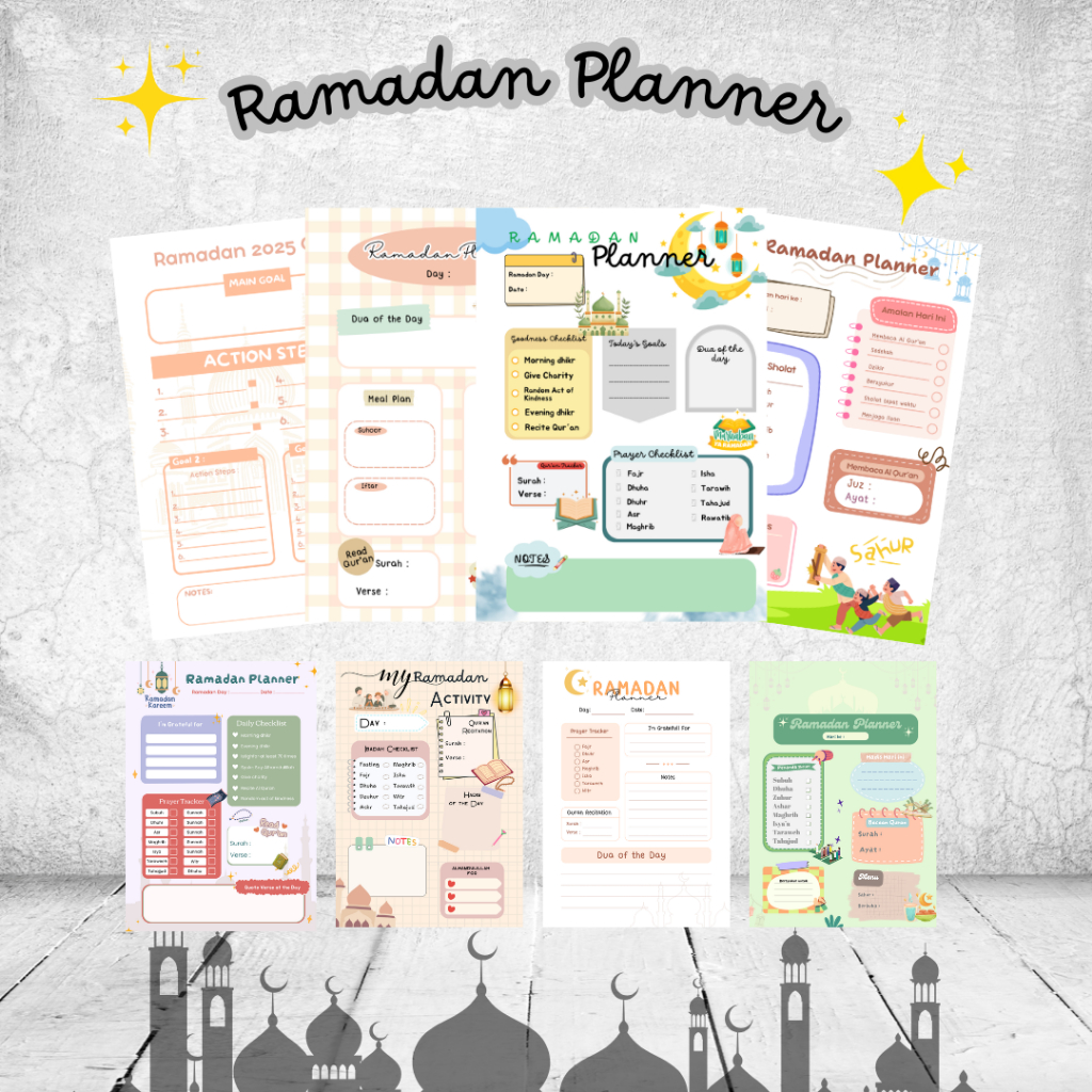 

1 Set Ramadan planner/Jurnal ramadan/Daily ramadan/Harian ramadan